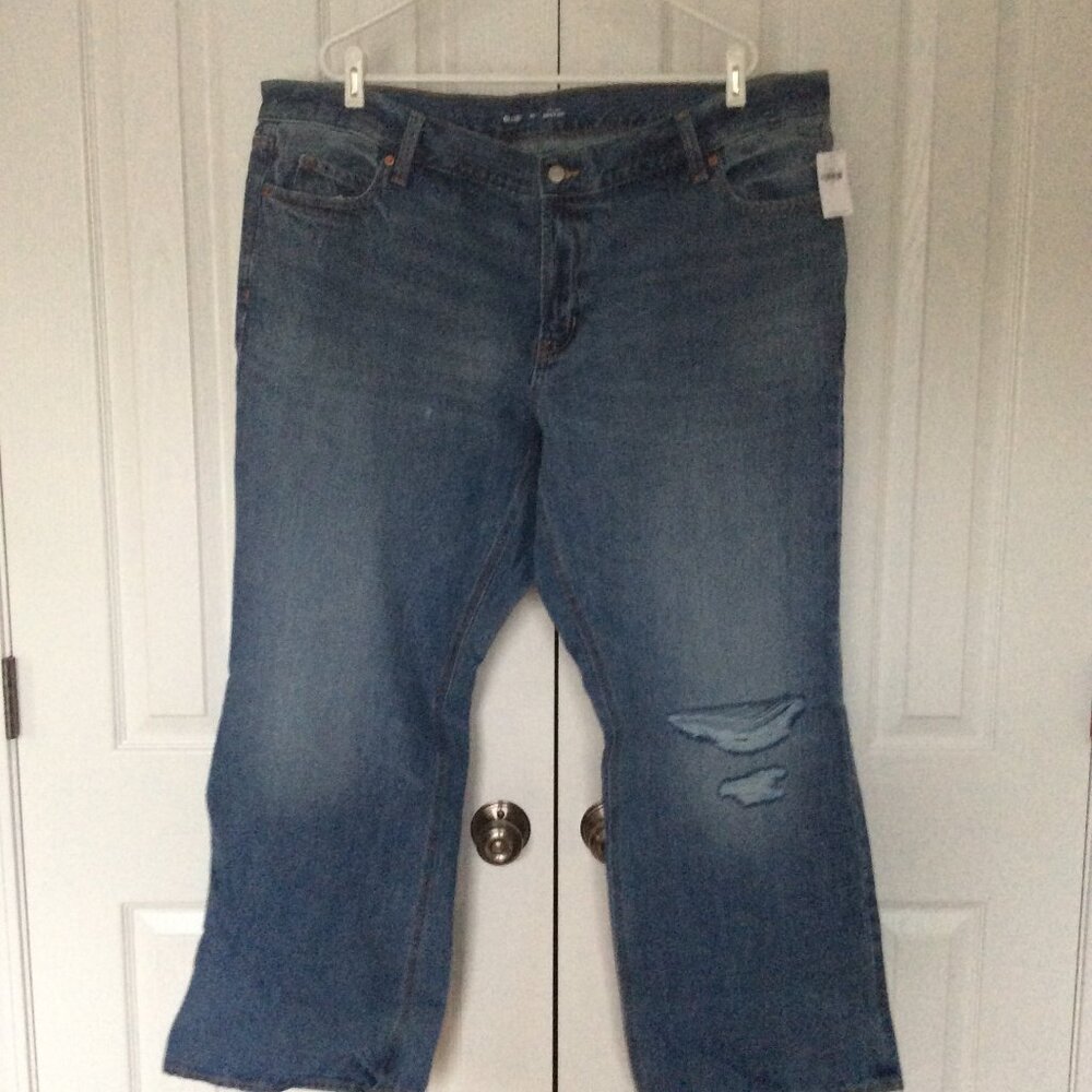 NWT Plus Size 20 Old Navy Distressed Bootcut Denim